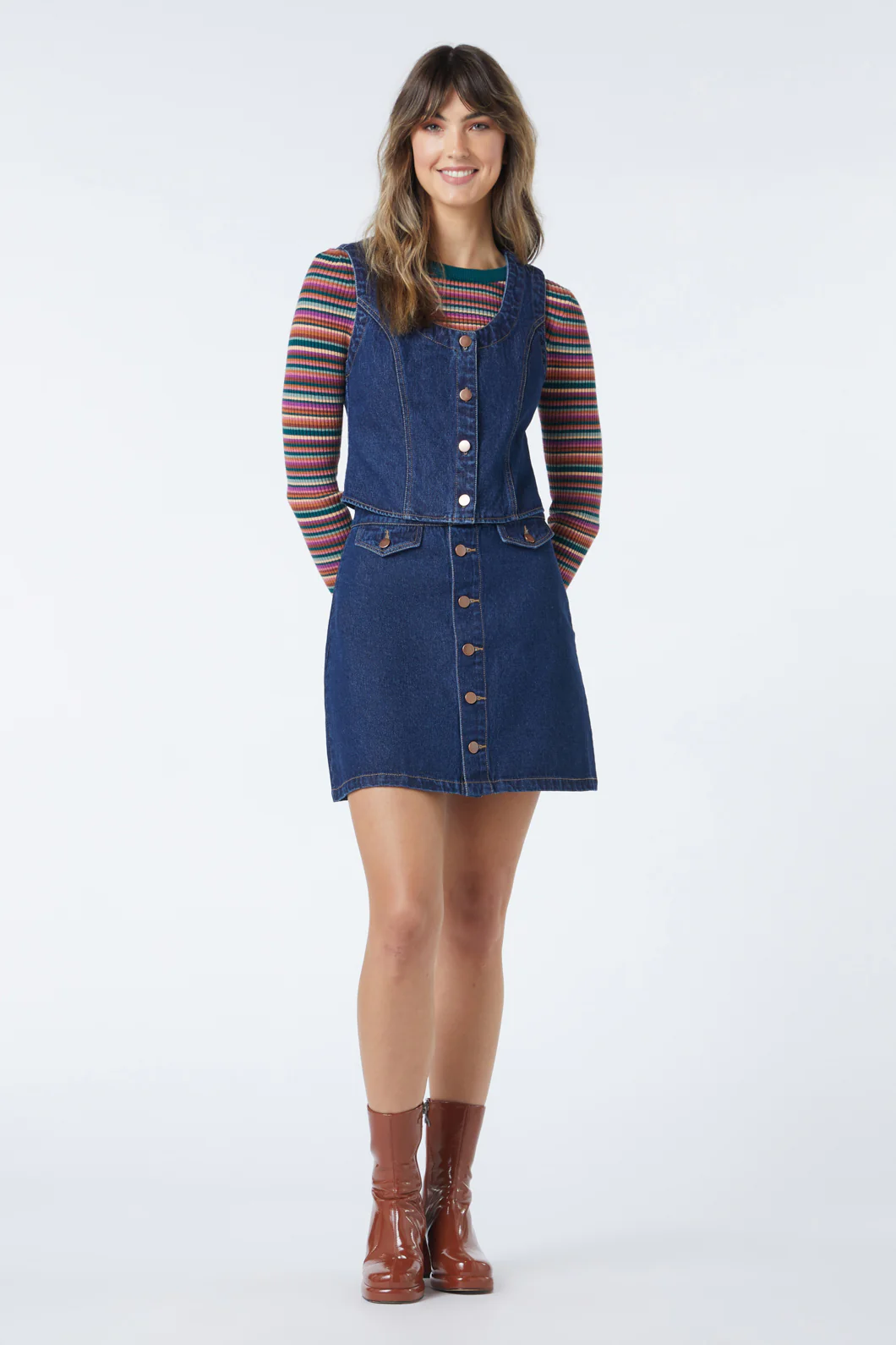 April Denim Vest - Image 2