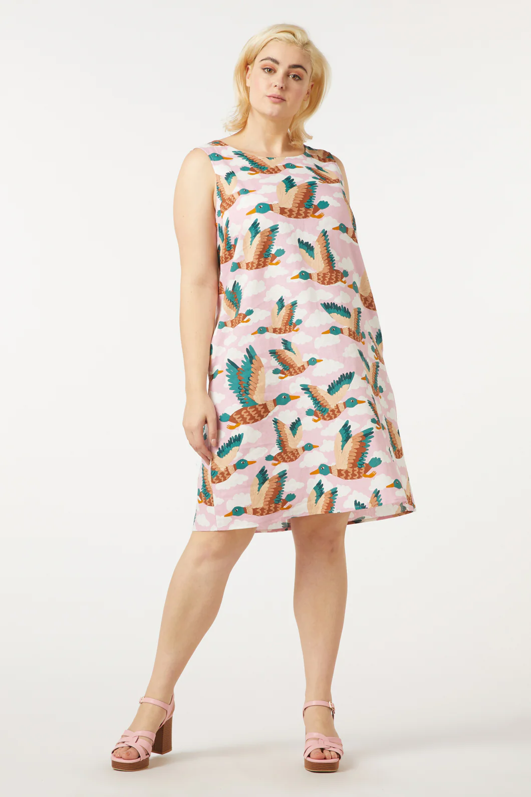 Flying Ducks Shift Dress - Image 7