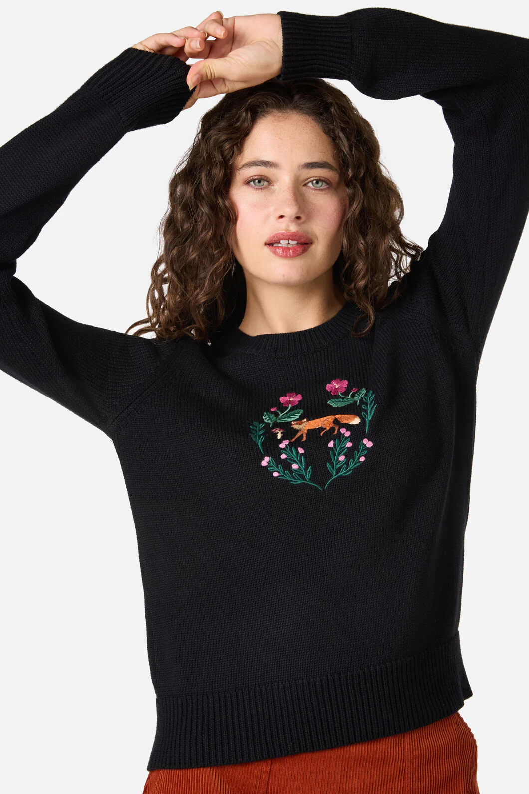 Fox Embroidered Jumper - Image 2