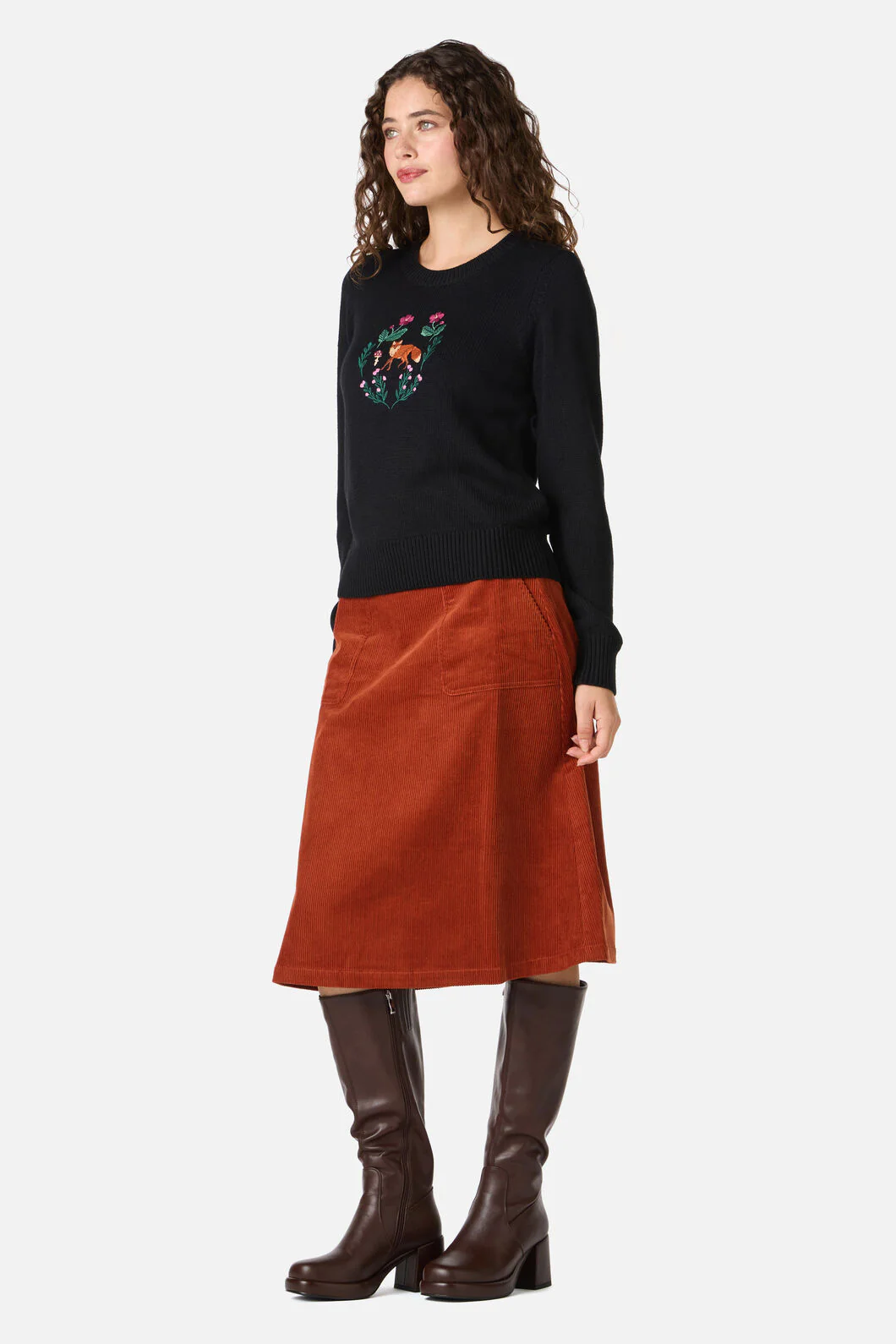 Fox Embroidered Jumper - Image 4