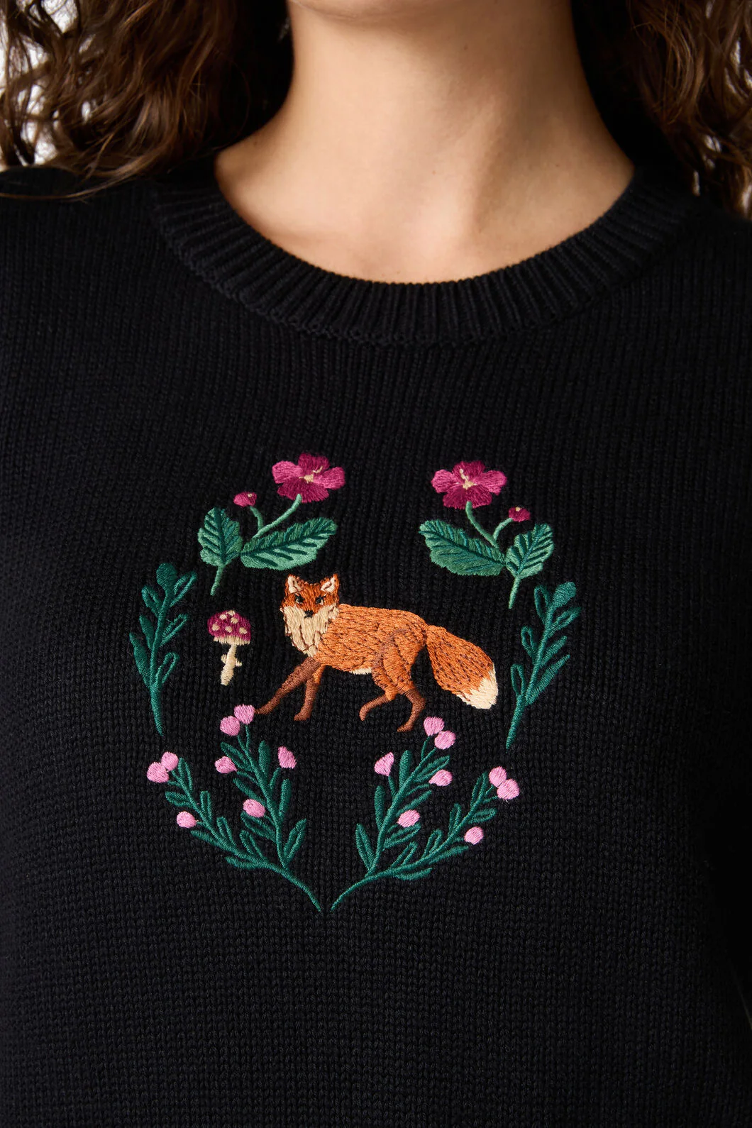 Fox Embroidered Jumper - Image 6