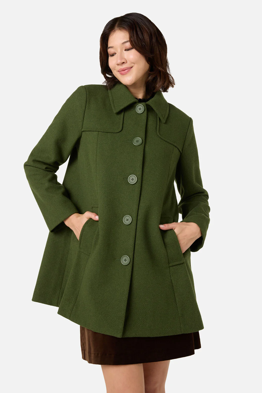 Jacqueline Wool Blend Coat