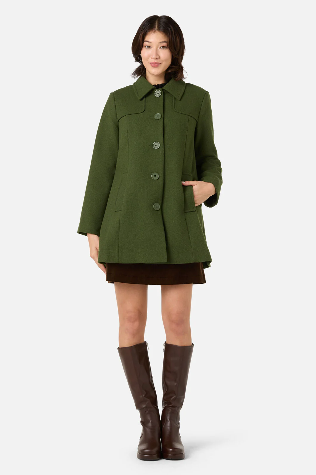 Jacqueline Wool Blend Coat - Image 3