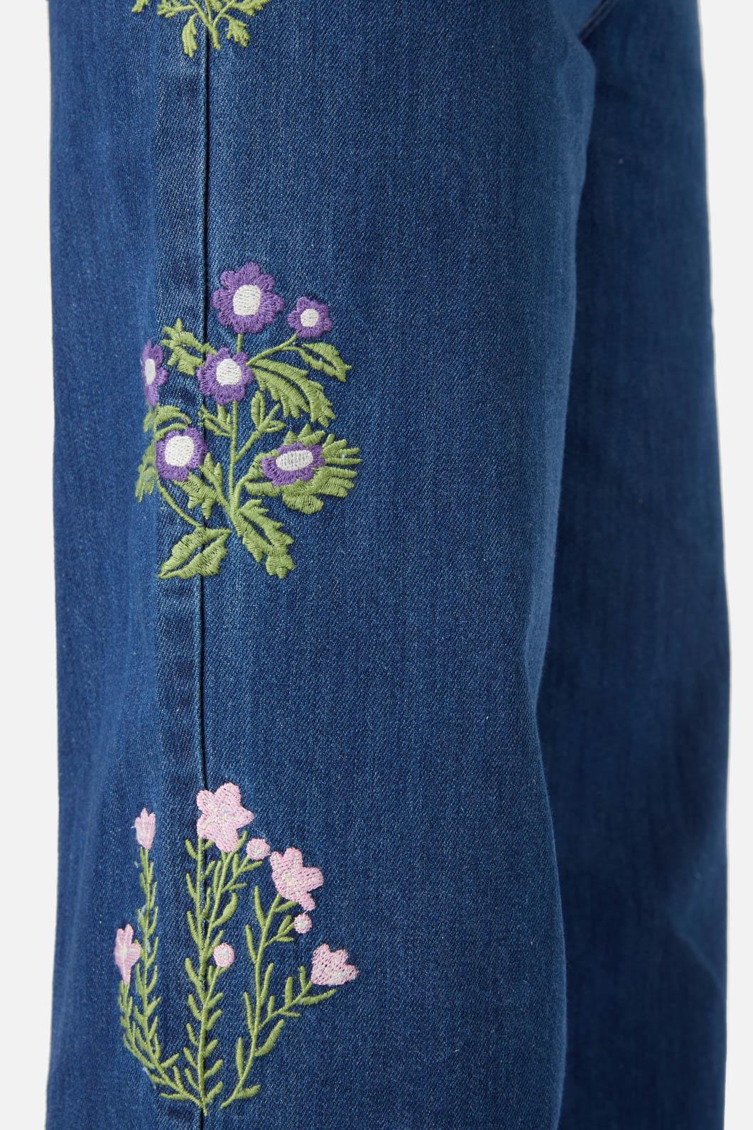 Lattice Embroidered Jean - Image 6
