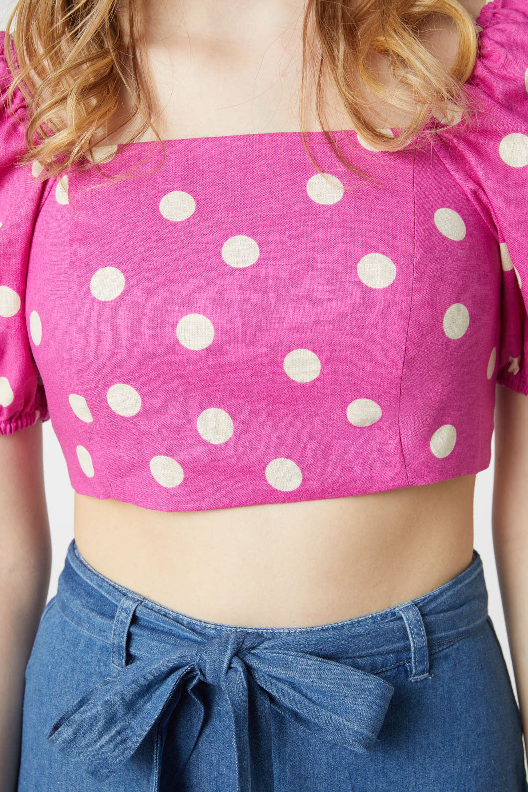 Lucy Polka Dot Crop Top - Image 5
