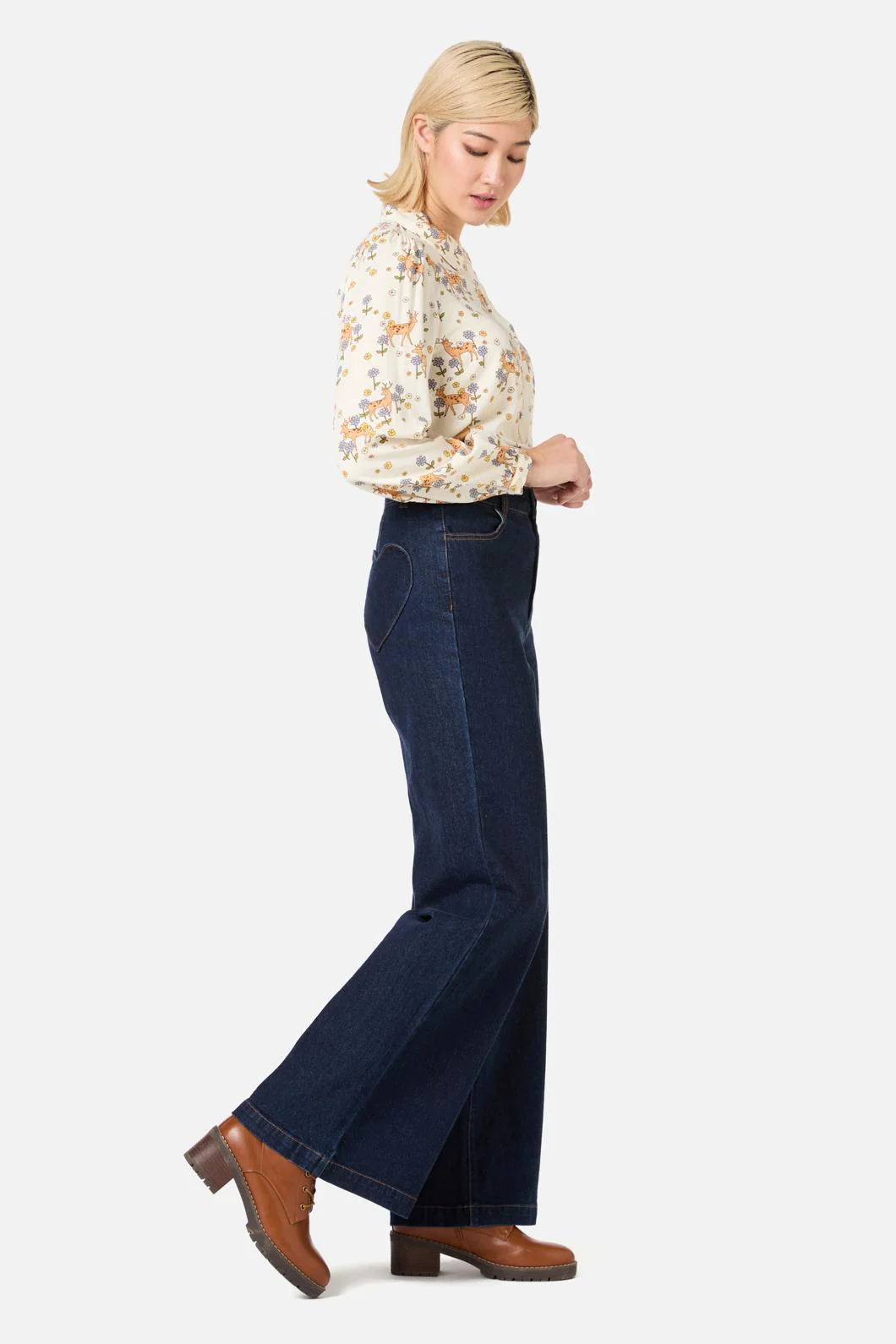 Meadow Deer Long Sleeve Blouse - Image 4