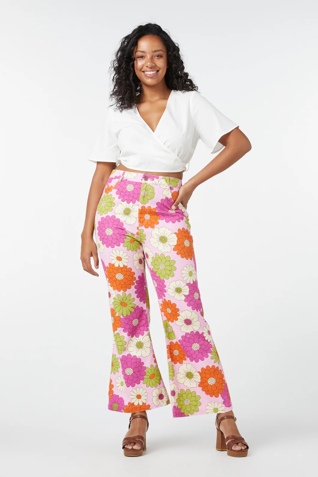 Susan Floral Flare Jean - Image 7