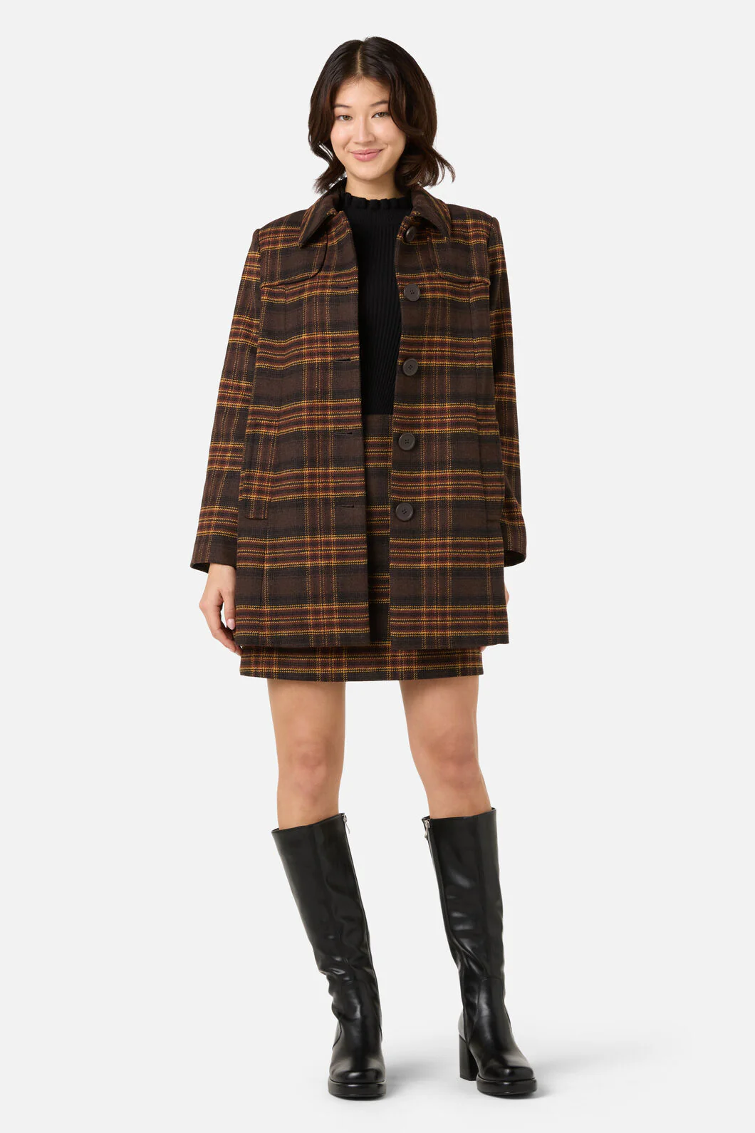 Wilma Check Coat - Image 3
