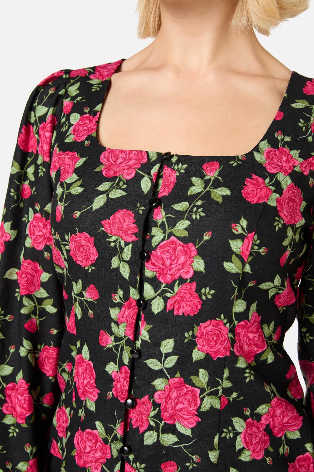 Winter Rose Blouse Top - Image 6